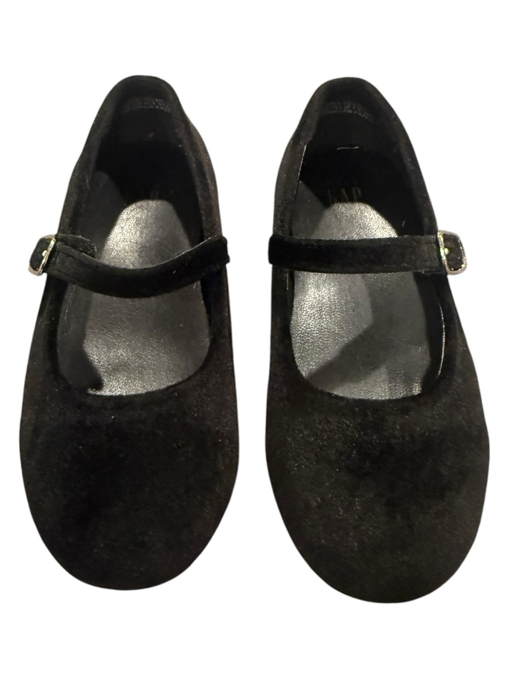Gap Toddler Velvet Mary Jane Flats Strap Design Size 8 Classic Holiday Party